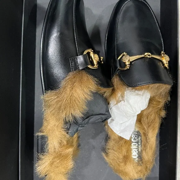 Roberto Cavalli Faux Fur Loafers Size 36EU - Picture 5 of 7